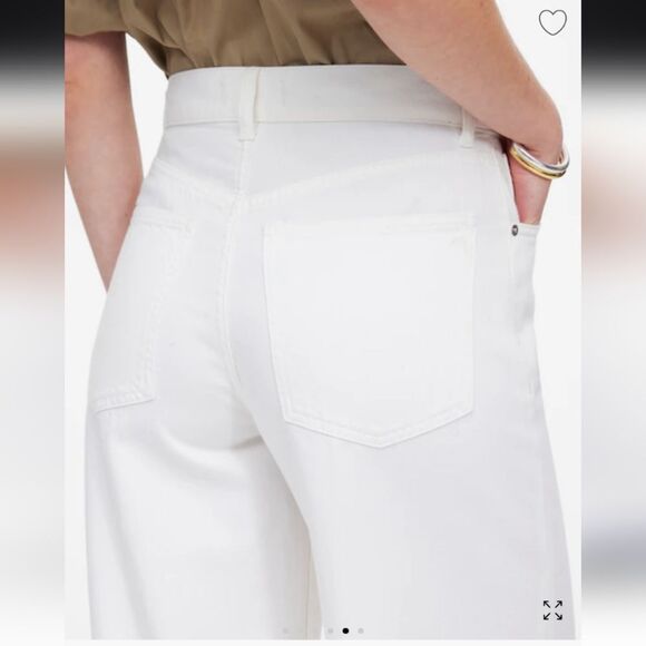 NWT Madewell Petite Superwide Leg Jean White Airy Denim Edition 28P - Picture 14 of 15
